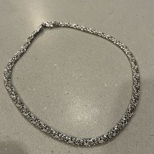 18” Byzantine Necklace Sterling Silver